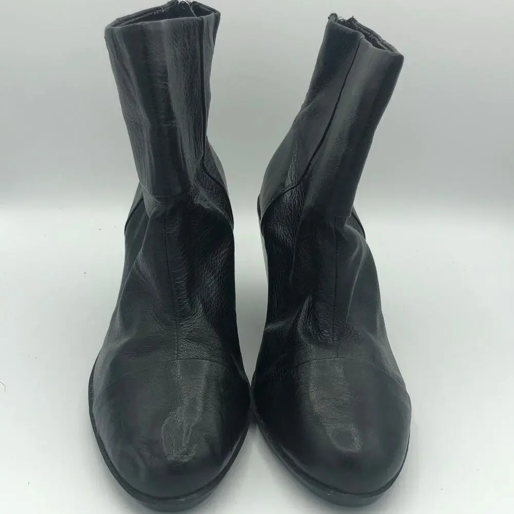Bandolino Black Leather Heeled Booties BDJOINEDTOME Style | Women’s Size 7.5M